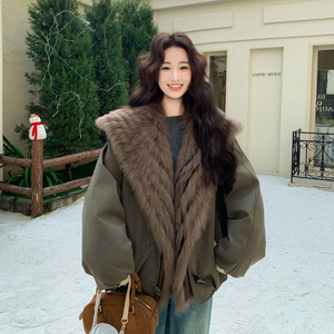 【有现货】【真狐狸毛】时尚加厚50绒派克羽绒服女8997-P355-K528图片