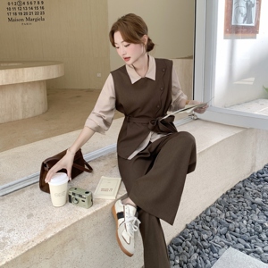 【数据好】【主推款】气质马甲+衬衫+阔腿裤三件套8926-P190-K288图片