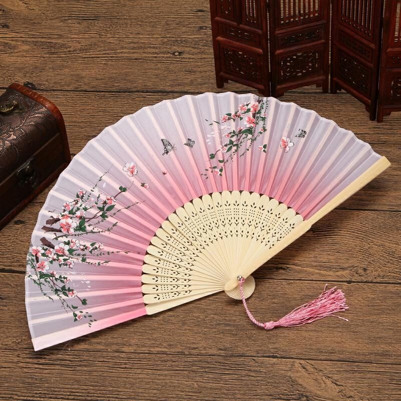 古风扇子折扇中国风古典折扇日式樱花小扇子动漫女式