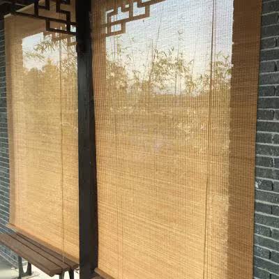 室外遮阳防水竹帘卷帘上漆防霉竹帘阳台楼阁凉亭装饰遮阳帘子户外