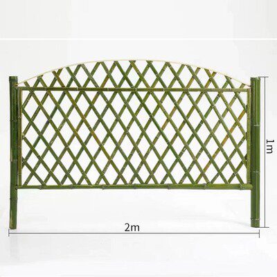 竹篱笆栅栏隔断栅栏竹子门竹木门花园围栏户外庭院室外草坪护栏a.