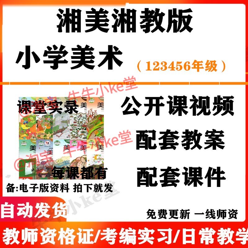 湘美湘教版小学美术一年级二三四五六年级上下册名师优质课公开课课堂实录配套PPT课件教案电子版