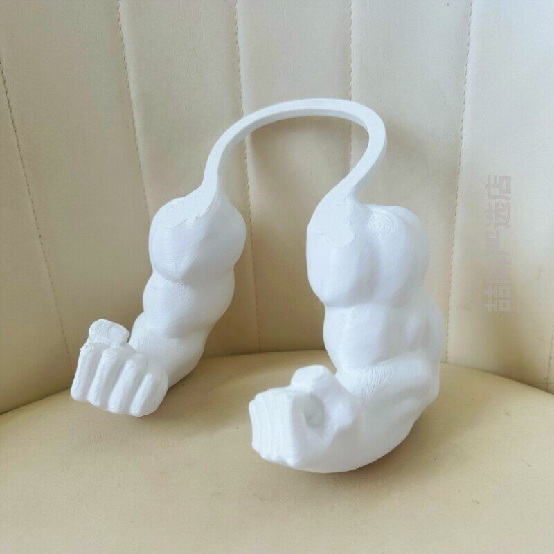 猫咪肌肉手臂挂件3d打印搞笑整人狗狗挂颈中指小玩具宠物解压神器