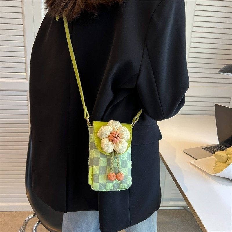 夏天手机专用小挎包夏天配裙子的包包高端精致小潮流显眼包散步包