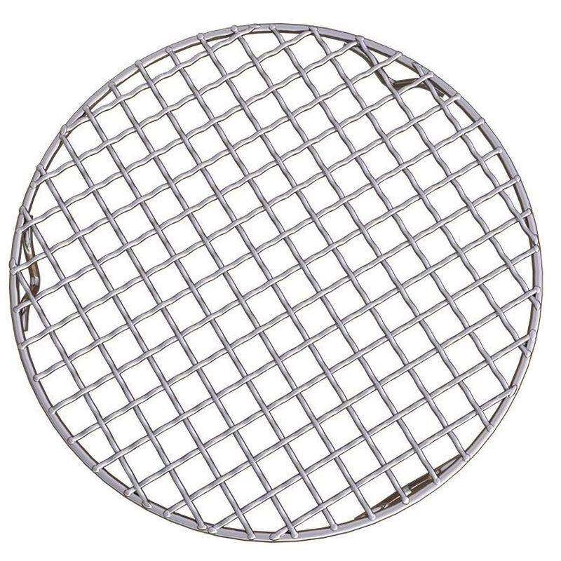 不锈钢304带脚腿圆形烧烤网空气炸锅架沥油架网熏肉网格圆形蒸架