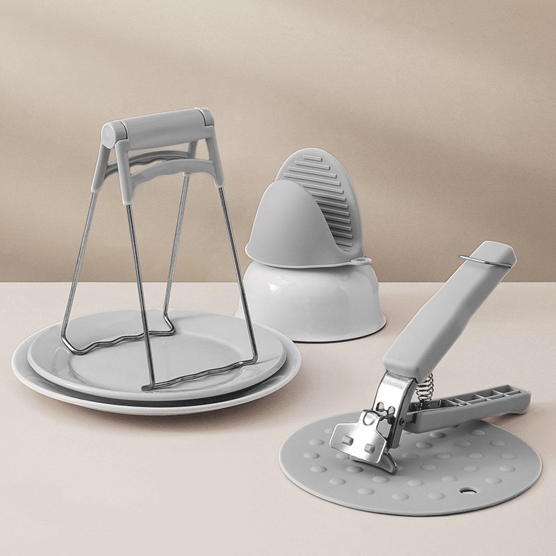 防烫夹取碗夹厨房不锈钢提碗夹防滑防烫提盘器夹砂锅提蒸菜手夹子