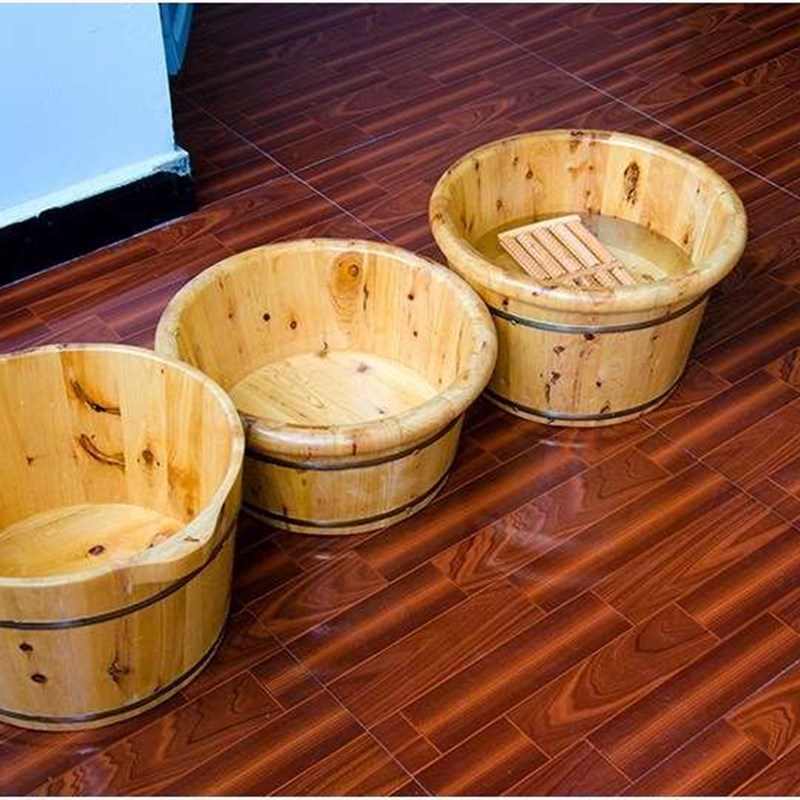 实木足浴桶家用按摩泡脚木桶洗脚盆木盆足疗养生用木质桶