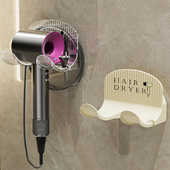 吹风机置物架免打孔壁挂式 卫生间懒人吹风机支架浴室吹风筒置物架