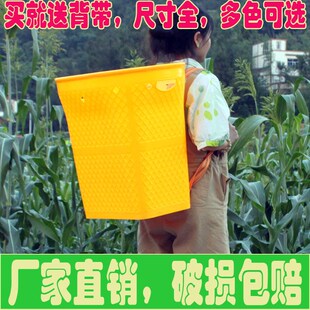 捡菌子背篓塑料加厚特大号双肩带背篼鱼桶家用买菜大人农村背筐篮
