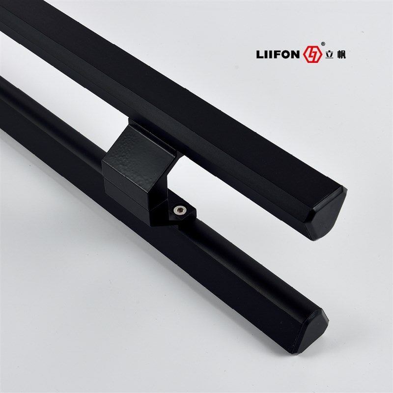 大门拉手推拉门办公室有框玻璃门把手新款金色800孔距木门对开门