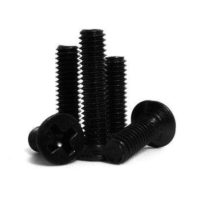 镀黑锌平头十字/沉头螺丝微型电子小螺钉M1.7M2*3X4/5/6/8/10/12