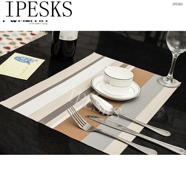 极速New Pvc Placemats Vintage Insulation Dining Table 30cm