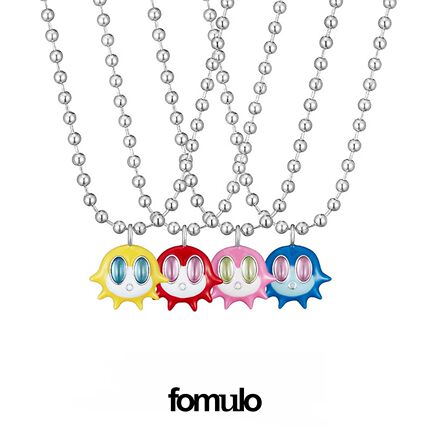 fomulo 海洋河豚海怪珠链项链 new jeans 同款
