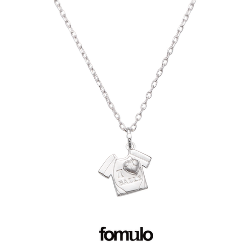 fomulo “I LOVE BALL”球衣系列 银色项链