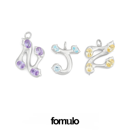 New Jeans同款 fomulo 24字母锆石吊坠挂坠