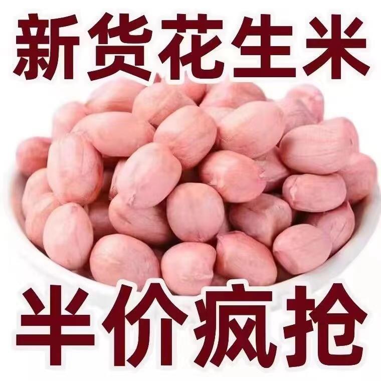 【热销5斤】2025大颗粒花生米现剥白沙新货粉红榨油生农家现剥装