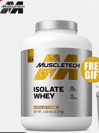 Muscletech platinum isolate whey protein powder 5lb recovery
