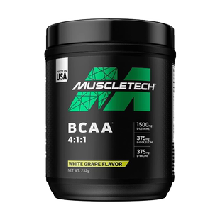 Muscletech BCAA Powder 4:1:1 60Servings made in USA recovery