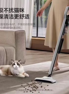 德尔玛吸尘器家用大吸力手持式除螨吸猫毛小型强力吸尘机DX700Pro