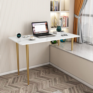 岩板飘窗桌飘窗角落靠墙长书桌窗台电脑桌桌子定制高低脚长短腿