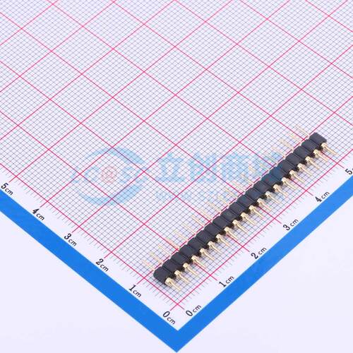 排针 PZ254-1-20-Z-C 插件,P=2.54mm 1x20P 圆针 电子元器件配单