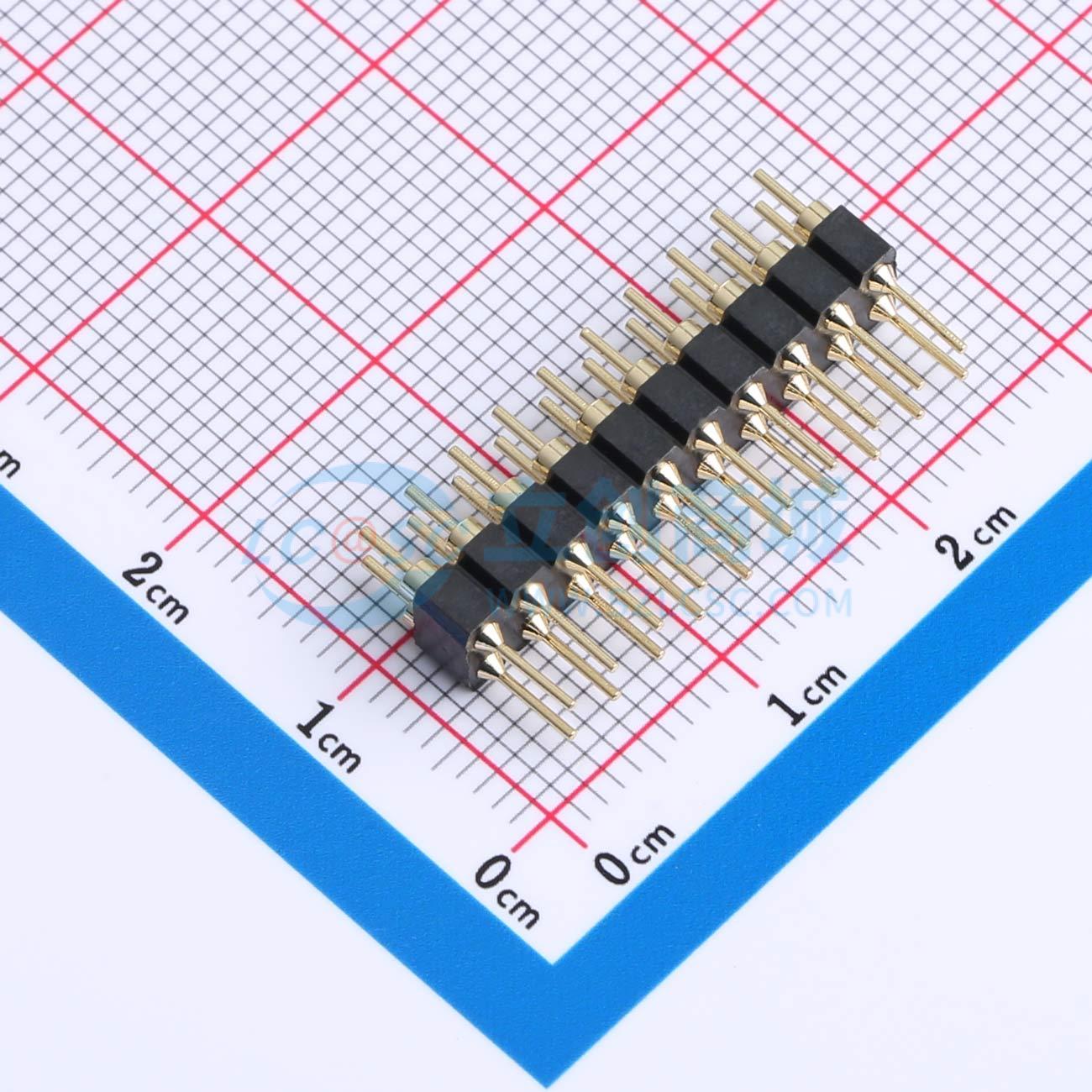 排针 XDZ254C-2-10-Z-3.0-G1 插件,P=2.54mm 2x10P 圆针 原装正品