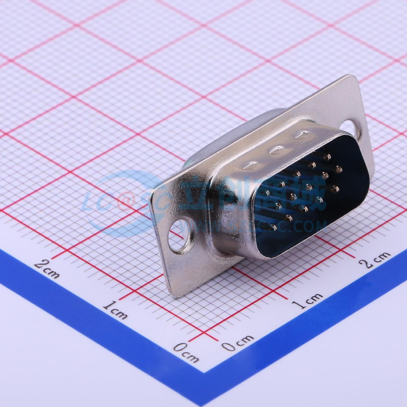 DS1035-15MUNSiSS - D-Sub 公 15P 焊线式 D-Sub/VGA连接器