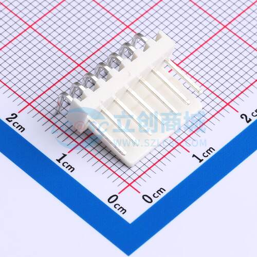 线对板针座 M2510R-G-07P 弯插,P=2.54mm 1x7P 弯插 电子元器件