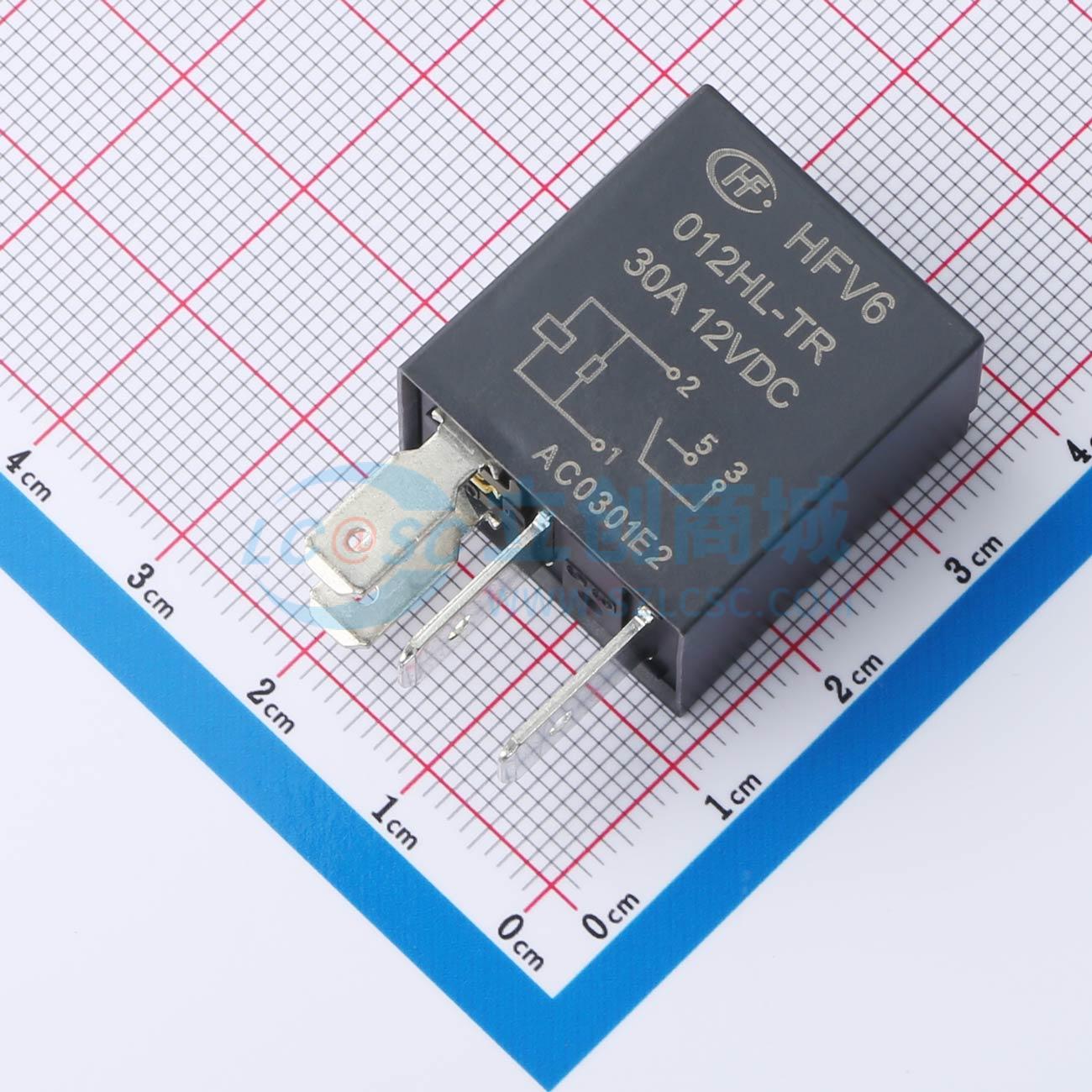 汽车继电器 HFV6/012HL-TR 插件 原装正品 电子元器件配单