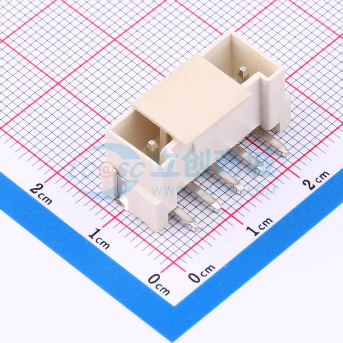 线对板针座 BX-VH3.96-5PLT SMD,P=3.96mm 1x5P 立贴 电子元器件