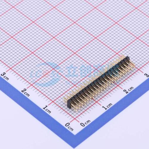 排针 X1321WV-2x22J-C30D23 插件,P=1.27mm 2x22P 方针 原装正品