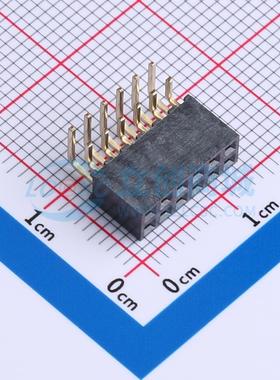 排母 CSFB207-0602A001C1AC 插件,P=2mm 2x6P 双排 电子元器件