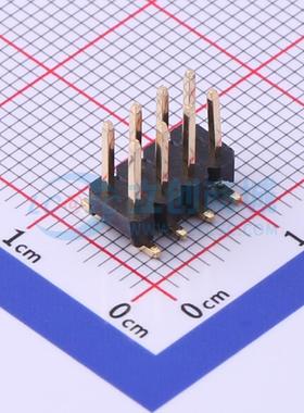 排针 X6521WVS-2x04H-C60D74 SMD,P=2.54mm 2x4P 方针 电子元器件