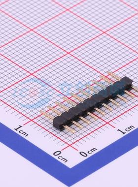 排针 X4611WV-10I-C40D28 插件,P=2mm 1x10P 方针 电子元器件配单