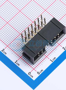 连接器 XDFH-0259-2*7P 弯插,P=2.54mm 2x7P 简牛座