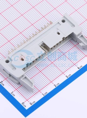 连接器 DS1011-30SBSiA7-B 插件,P=2.54mm 2x15P 牛角扣