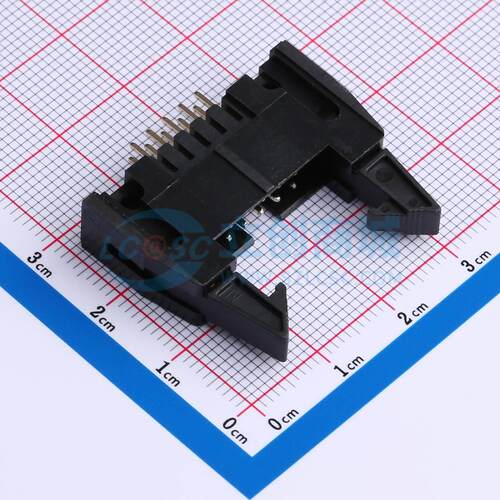 连接器 EH254V-12-10P 插件,P=2.54mm 2x5P 牛角扣
