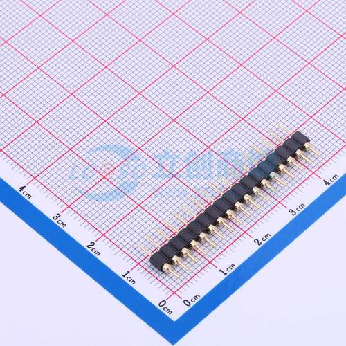 排针 PZ254-1-17-Z-C 插件,P=2.54mm 1x17P 圆针 电子元器件配单