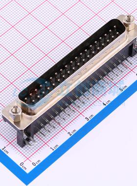 DS1037-37MNAKT74-0CC 弯插 D-Sub 公 37P 弯插 D-Sub/VGA连接器