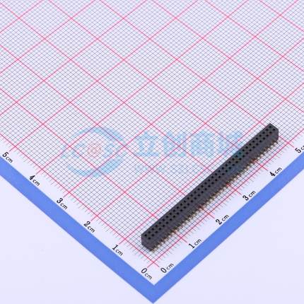 排母 X1321FVS-2x37-C43D48 SMD,P=1.27mm 2x37P 方孔 电子元器件