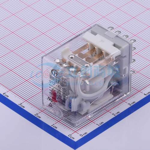 功率继电器 HF18FF/012-4Z1D 插件,21.5x28mm 14 12V 电子元器件