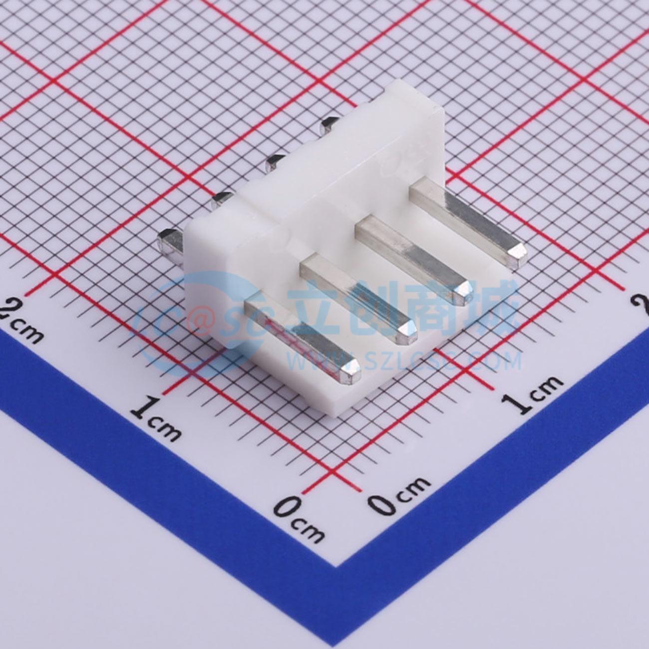 线对板针座 M3960V-04P 插件,P=3.96mm 1x4P 直插 电子元器件配单