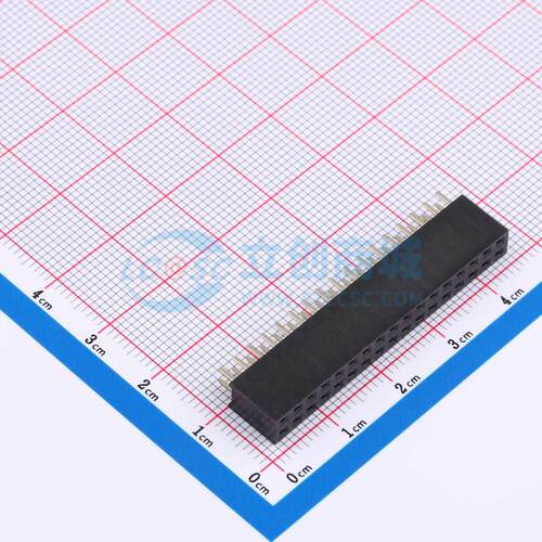 排母 BX-PM2.54-2-17PY 插件,P=2.54mm 2x17P 方孔 电子元器件