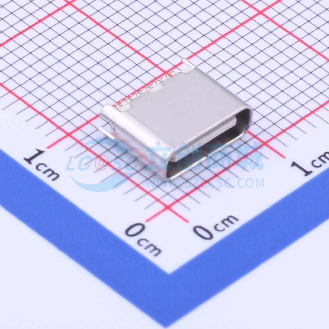 USB连接器 U263-241N-4BQC14 SMD 3.1TYPE-C连接器 母座24P短体转