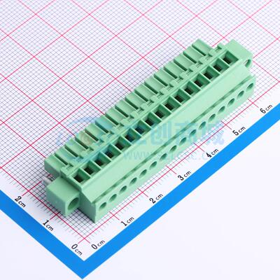 插拔式接线端子 DB2EKBM-3.5-16P-GN-S P=3.5mm 1x16P 电子元器件