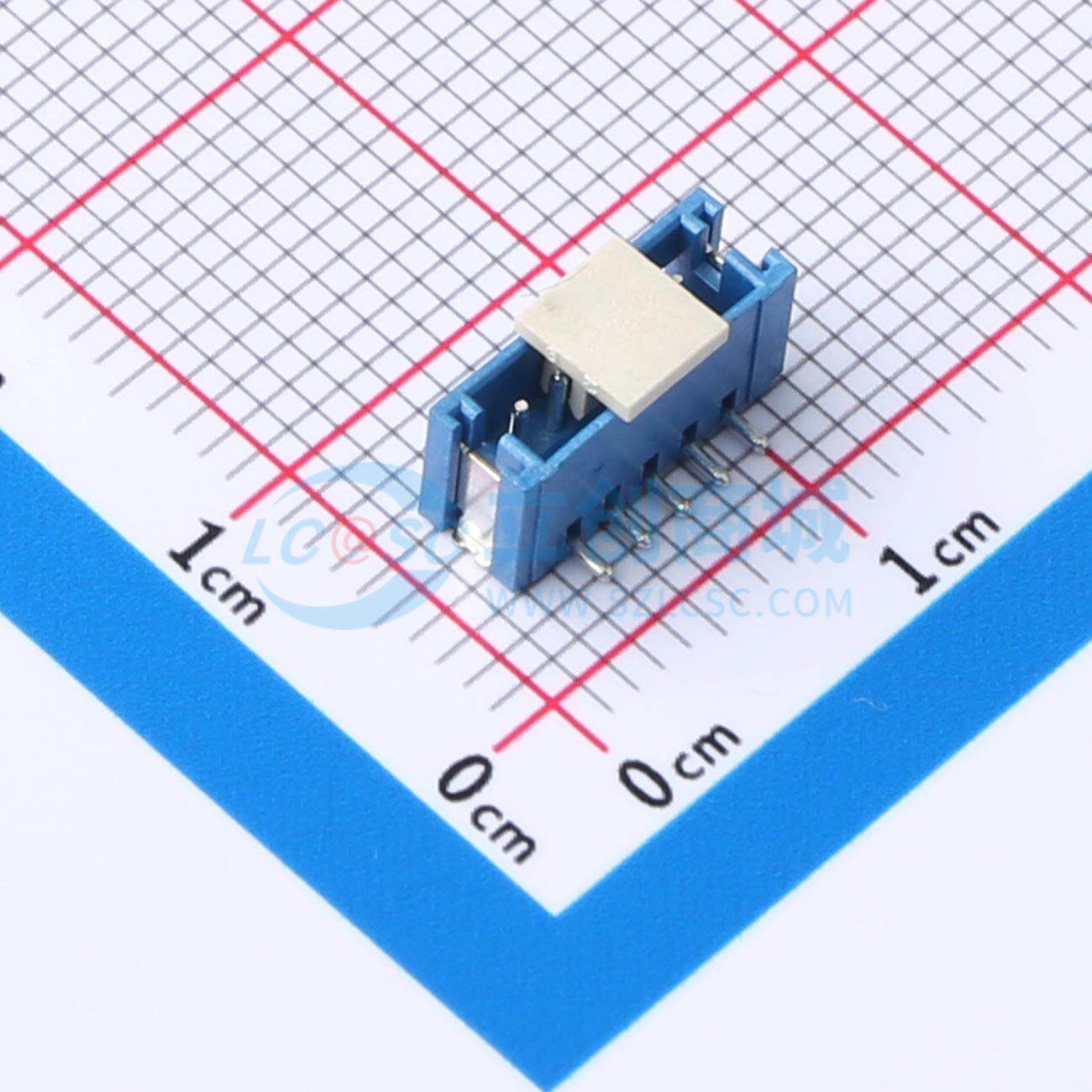 线对板针座 HC-ZH-5PLT-L SMD,P=1.5mm 1x5P 立贴 电子元器件配单