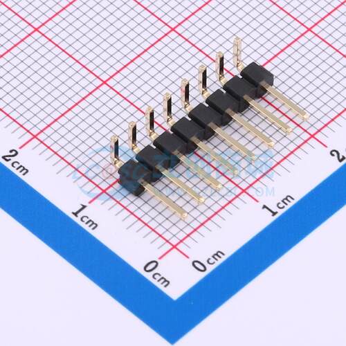排针 PZ254-1-08-W-2.5-G1 弯插,P=2.54mm 1x8P 方针 电子元器件