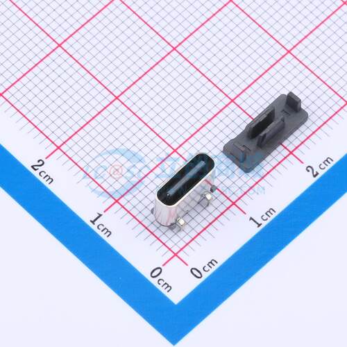 USB连接器 TYPE-609-5.6-T3-5A SMD TYPE-C 母座16P立贴板SMT长度
