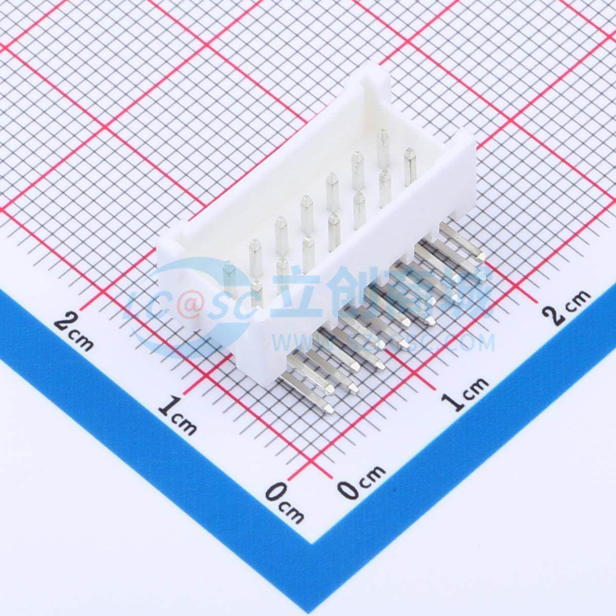 线对板针座 XHZ-14AW 弯插,P=2.5mm 2x7P 弯插 电子元器件配单