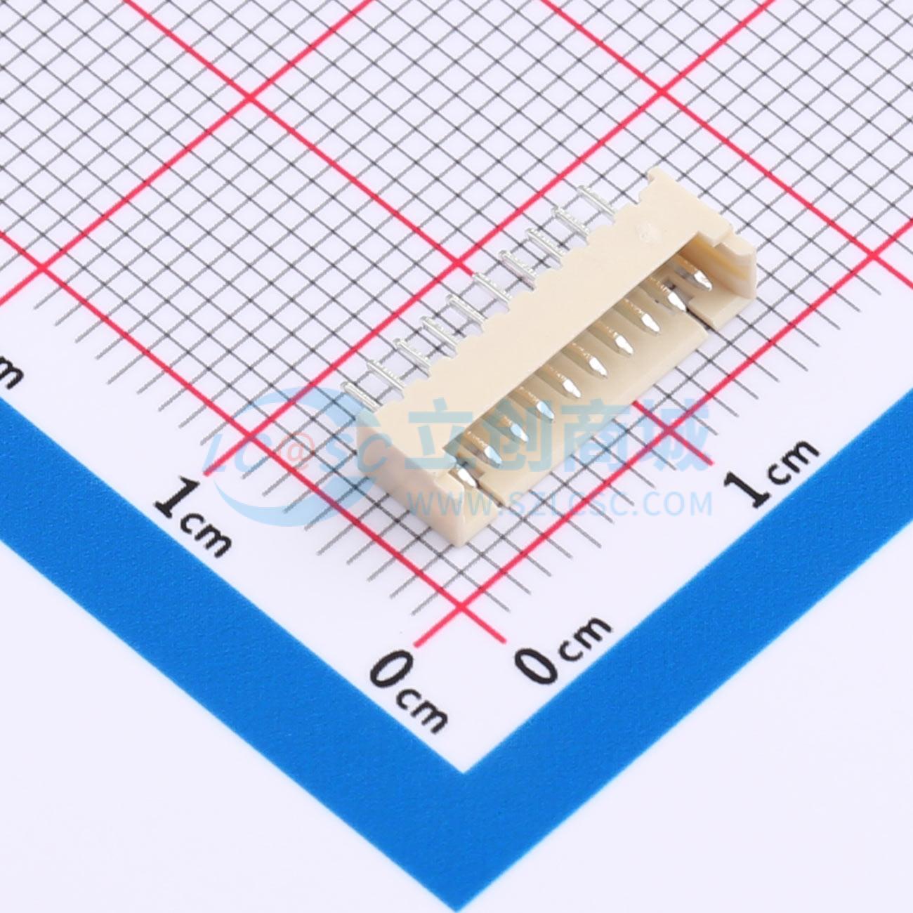 线对板针座 XD-1.25-10A 插件,P=1.25mm 1x10P 直插 电子元器件